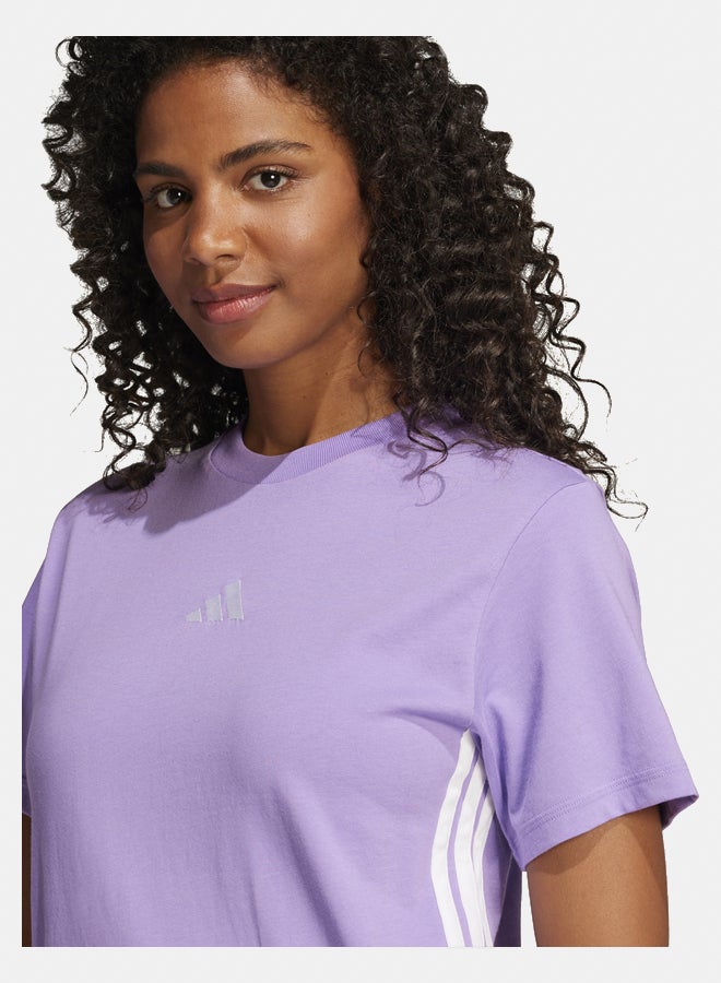 Adidas essentials 3-stripes cotton women's t-shirt  - Image 3