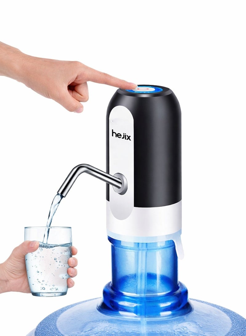  حىجيقس Electric Water Pump Dispenser – USB Rechargeable, Easy-Touch On/Off, 800mAh Battery, 60-Second Timer – Portable Water Bottle Pump for Home, Office, Camping - Image 1