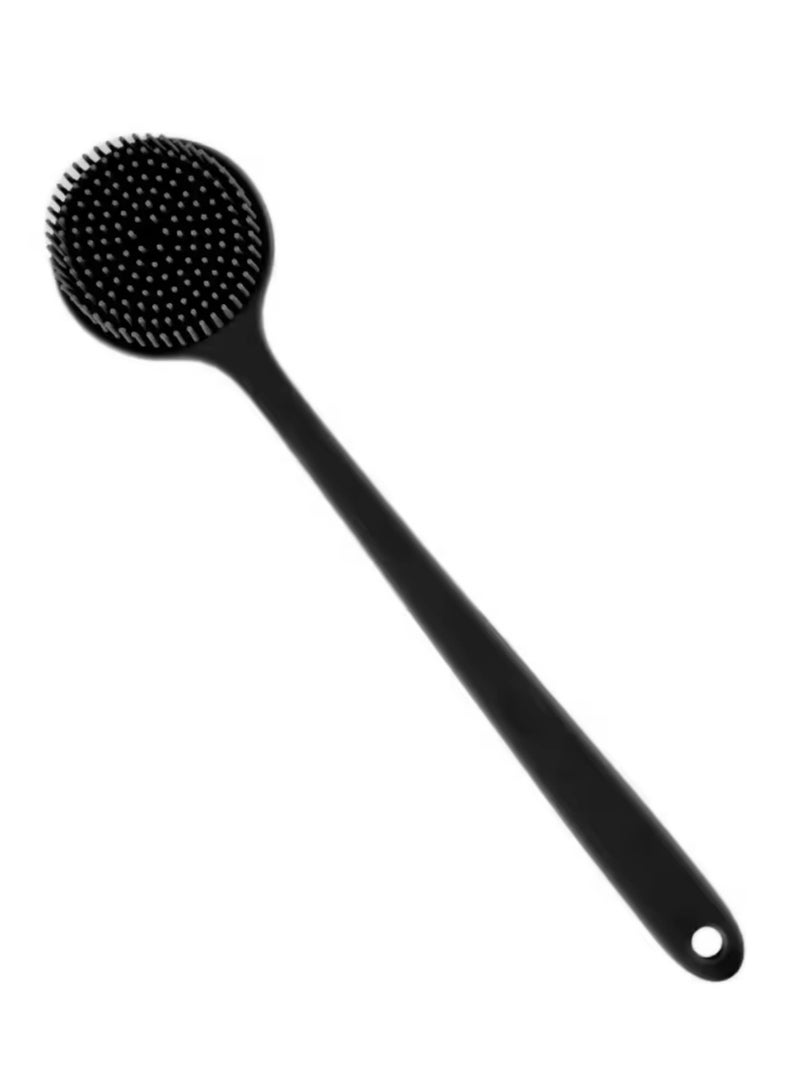 1Pc Bath Soft Back Brush Bath Shower Body Scrubber Brush with Handle Exfoliating Back Scrub Skin Massager Body Care Bath Supplie - Image 3