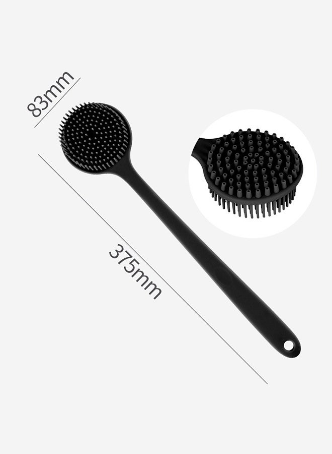 1Pc Bath Soft Back Brush Bath Shower Body Scrubber Brush with Handle Exfoliating Back Scrub Skin Massager Body Care Bath Supplie - Image 2