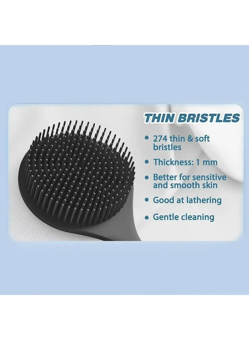 1Pc Bath Soft Back Brush Bath Shower Body Scrubber Brush with Handle Exfoliating Back Scrub Skin Massager Body Care Bath Supplie - Image 5