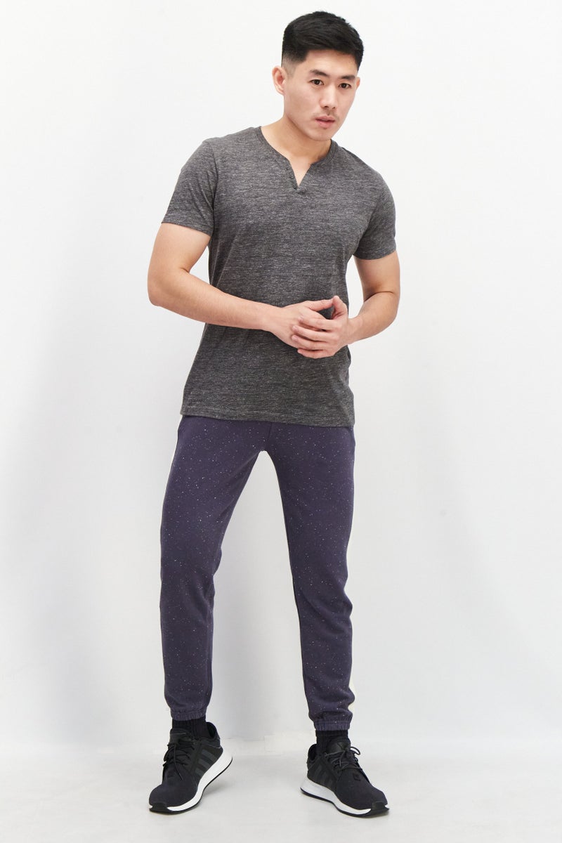 Sovereign Code Men Regular Fit Textured Drawstring Jogger Pant, Navy - Image 4