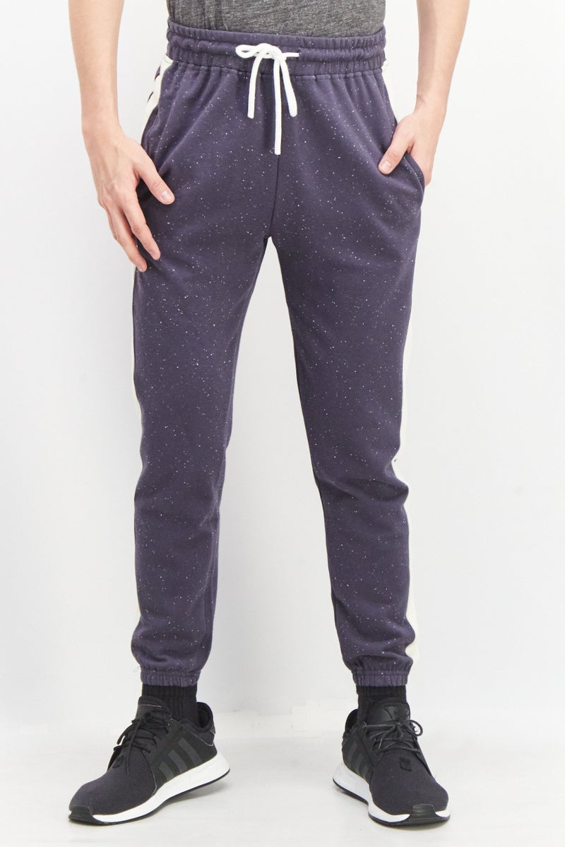 Sovereign Code Men Regular Fit Textured Drawstring Jogger Pant, Navy - Image 1