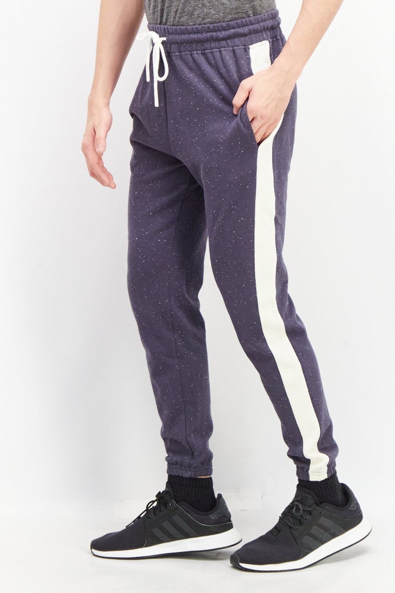 Sovereign Code Men Regular Fit Textured Drawstring Jogger Pant, Navy - Image 3