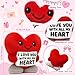 Jettryran Husband Boyfriend Valentines Day Gifts for Him Her I Love You Anniversary Engagement Wedding Stuff for Girlfriend Boyfriend Couple Wife Valentines Decorations Accessories To My Love Red Heart57inch - Image 4