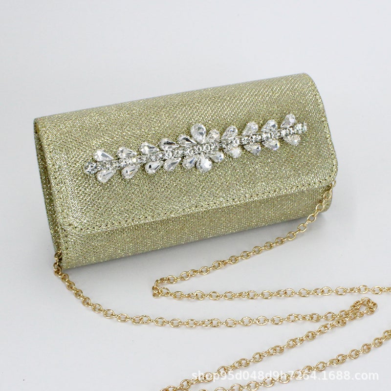 Bags New Style Shiny Material Women'S Evening Bags Evening Dress Bags Clutch Wedding Bags Shoulder Crossbody Bags - Image 5