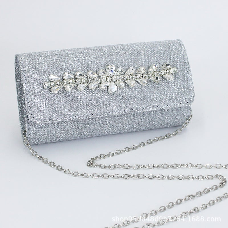 Bags New Style Shiny Material Women'S Evening Bags Evening Dress Bags Clutch Wedding Bags Shoulder Crossbody Bags - Image 3