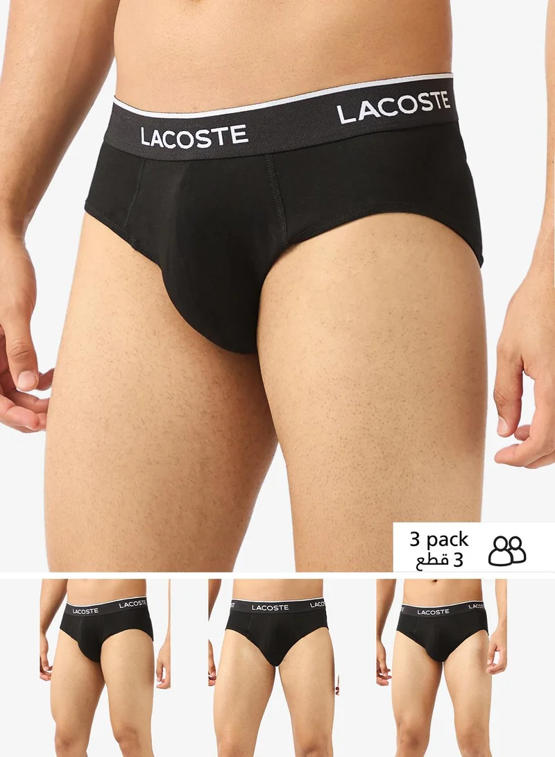 LACOSTE 3 pack stretch briefs