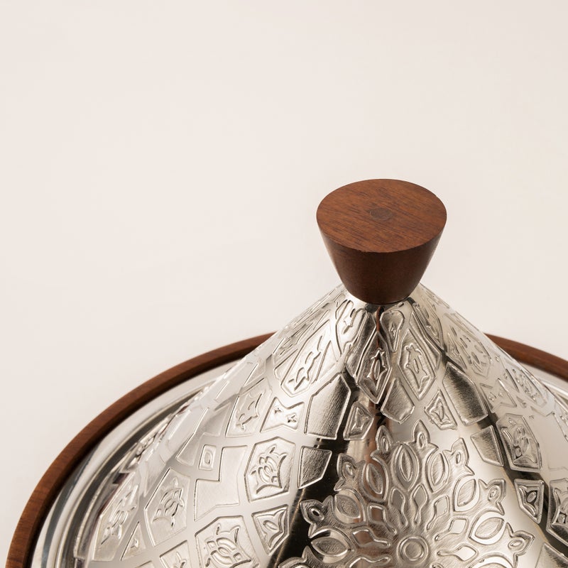 La Mesa Bahja silver wood bowl 30*29*27 cm - Image 5