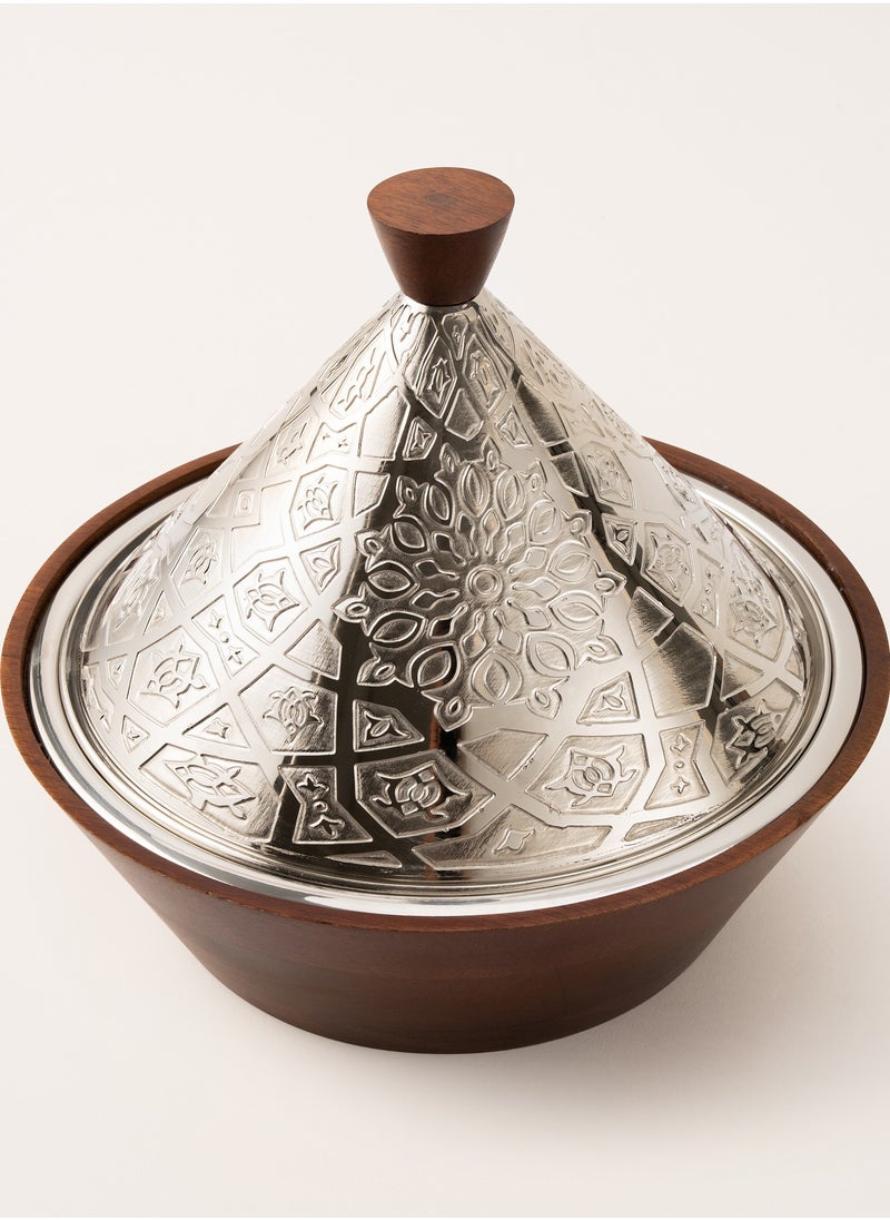La Mesa Steel & Wood Bowl 30*29*27 cm Bahja Collection  - Image 5