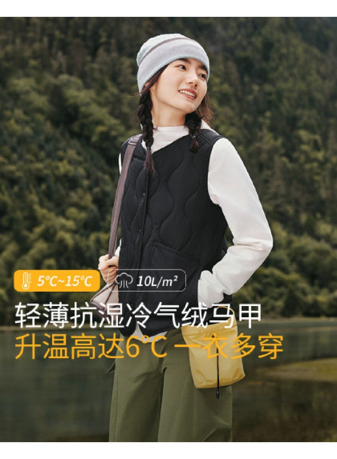 Casual And Versatile】autumn And Winter Fleece Vest For Women, Layered Wear Without Bulk, Slimming And Warm Waistcoat Outerwear For Women - Image 1