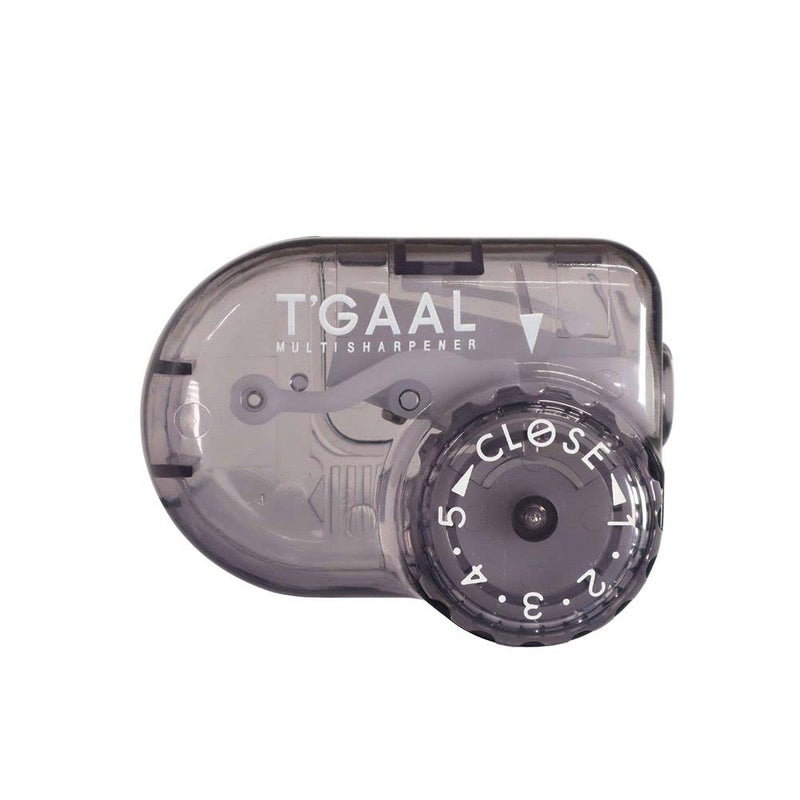 KUTSUWA STAD T'GAAL Angle Adjustable Pencil Sharpener, Translucent Black, 1 ea. (RS036BK),Translucent Black - Image 1