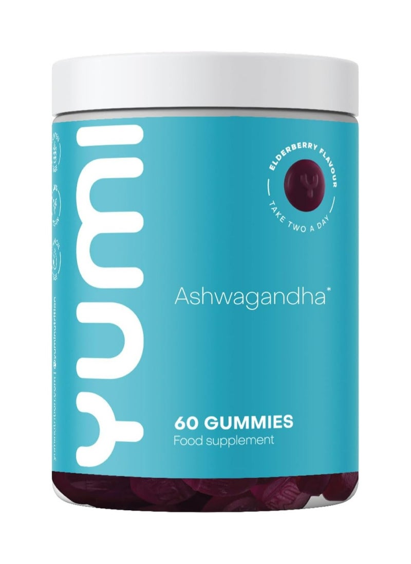 Yumi Ashwagandha Gummies, High Strength 1200mg Per Serving Ashwagandha Capsules 3% Withanolides Help Reduce Stress, Promote Calm & Sharpen Your Focus x60 Elderberry Flavoured Gummies, 1 Month Supply - pzsku/Z34114C03B88E8983394BZ/45/_/1718644717/360edfb3-253f-4fbc-a475-5842f3f32cea