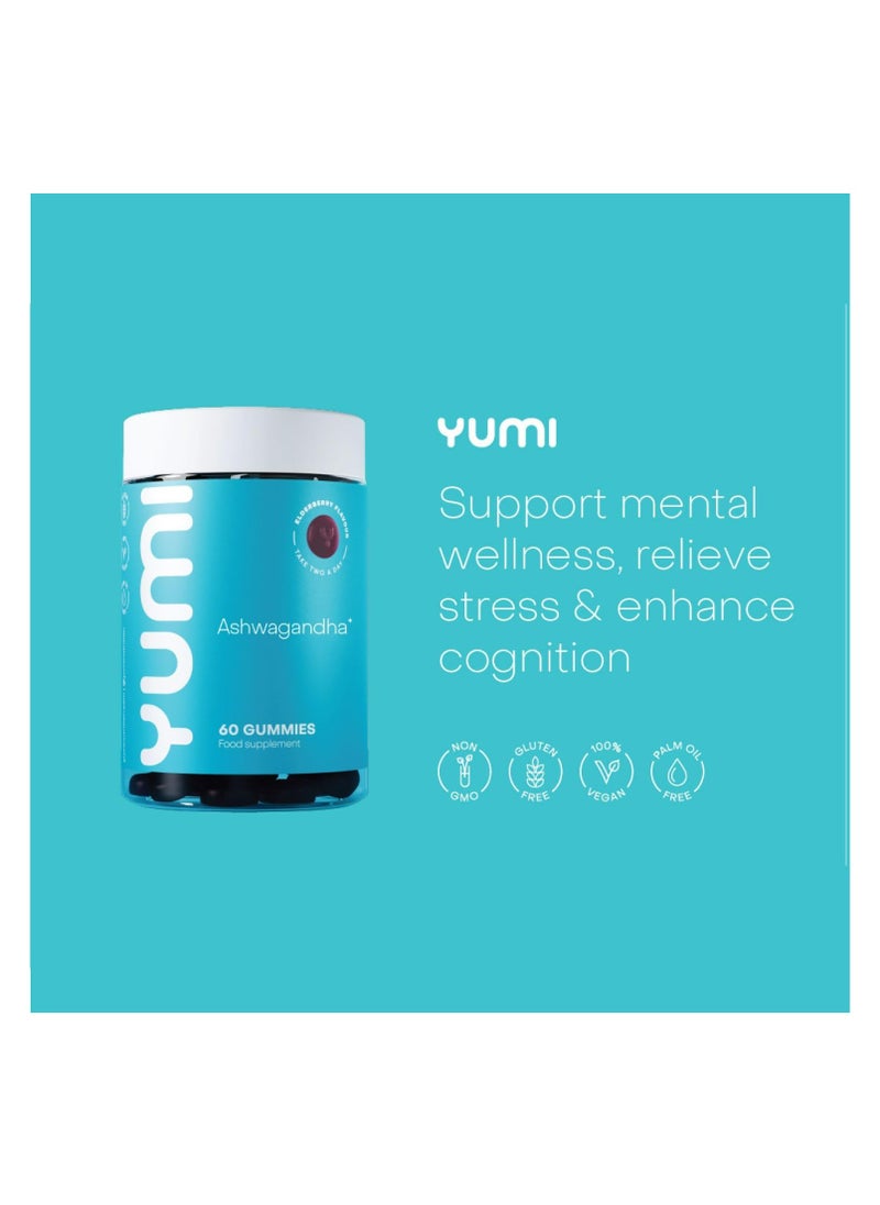 Yumi Ashwagandha Gummies, High Strength 1200mg Per Serving Ashwagandha Capsules 3% Withanolides Help Reduce Stress, Promote Calm & Sharpen Your Focus x60 Elderberry Flavoured Gummies, 1 Month Supply - pzsku/Z34114C03B88E8983394BZ/45/_/1718644728/3e81796a-ccfd-4c64-b08f-b8f5b69d8d89