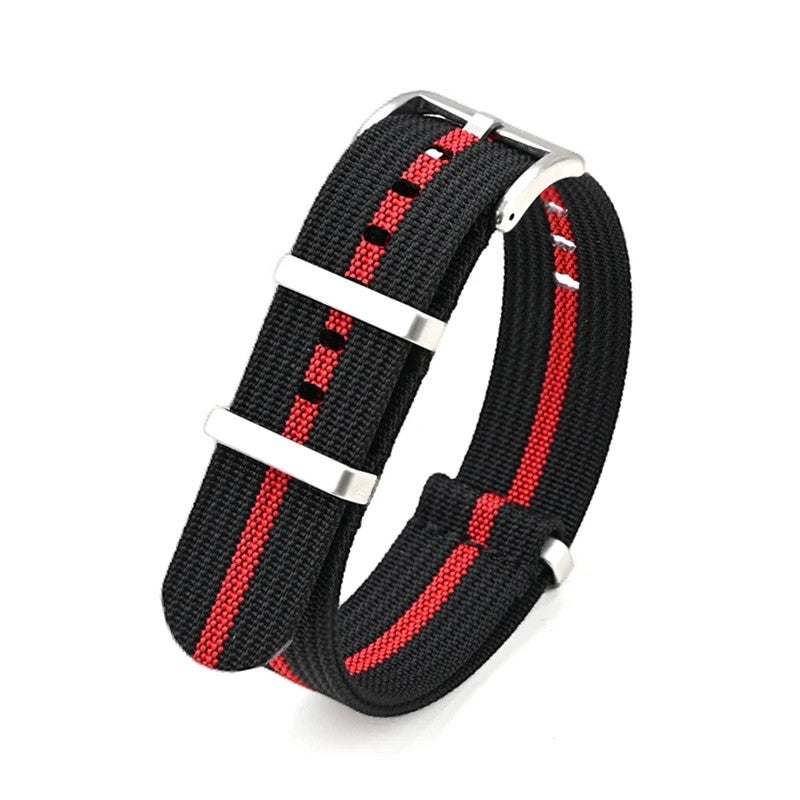 Bluejw Premium Ribbed Nylon Watch Straps 20mm 22mm Replacement Band for Men – Durable Comfort-Fit Strap to Replace the Watch Strap on Moonswatch and Similar Models - Image 1