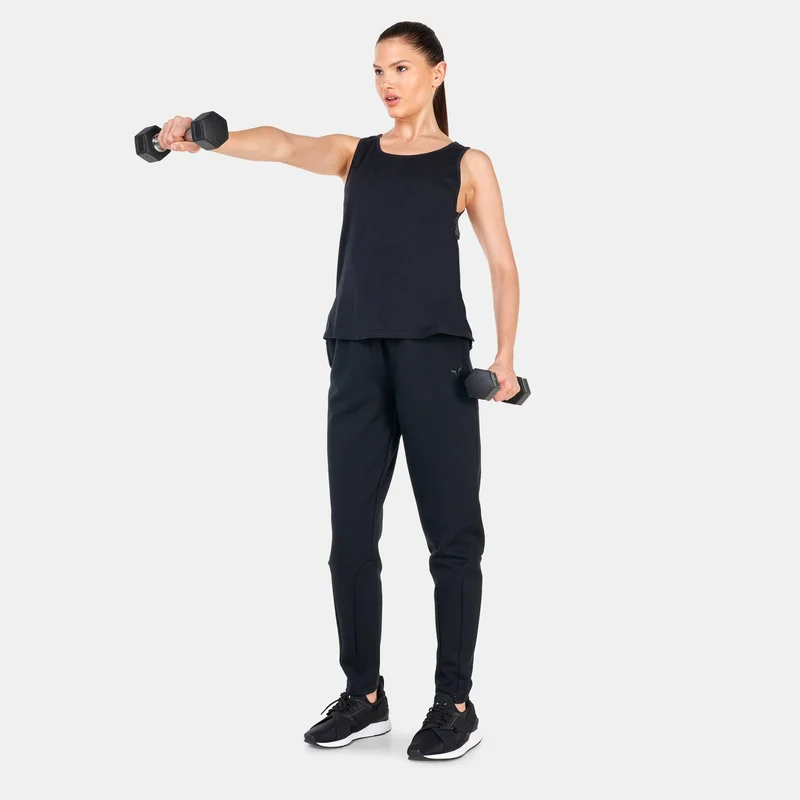 SQUATWOLF Black Women's Core Open Back Tank Top for Women | Best Price UAE