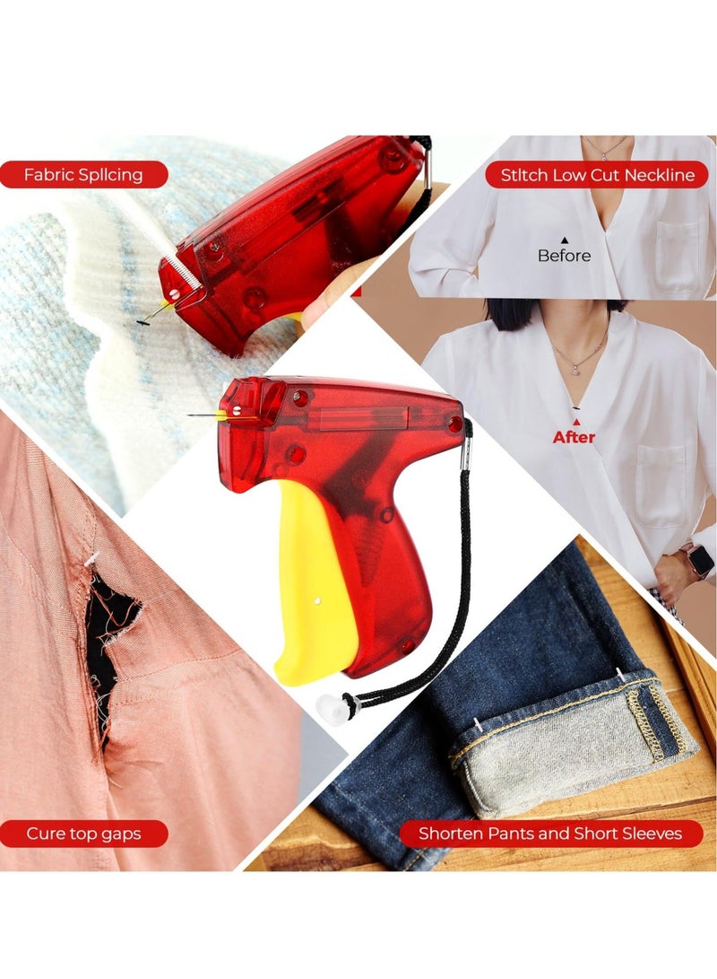 Captaintech Clothes Tagging Gun Kit, Tag Gun for Clothes, Kimble Gun with 2000 Plastic Tag Fasteners, Clothes Mending Quilting Stitch Tag Gun with1 Needle, Attach a Tag in Seconds - Image 4