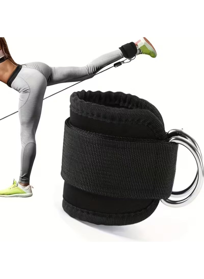 ZedForce 2 Pcs Adjustable Ankle Straps for Cable Machine & Resistance Bands Durable Polyester Breathable Cuff for Glute Kickbacks, Hip Workouts & Leg Strength Training - Image 5