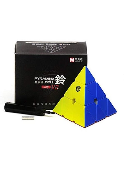 X Man Bell V2 Pyraminx Stickerless Magnetic Speed Cube X Man Bell Magnetic Pyraminx V2 Cube Puzzle