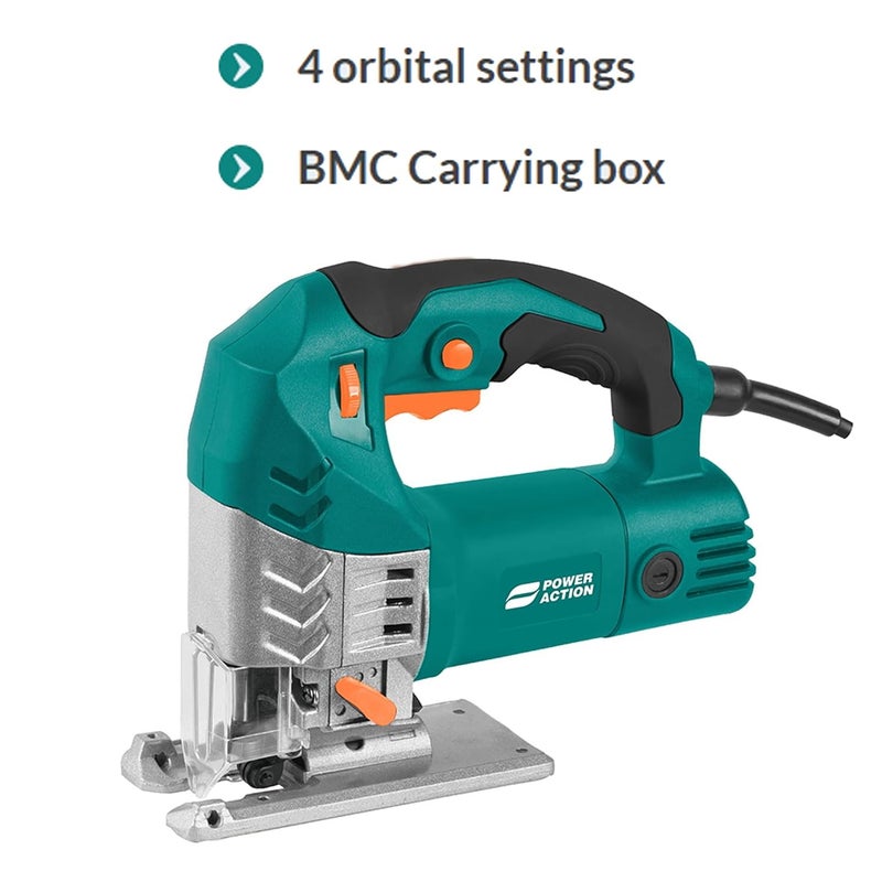 sulfar Power Action Jig Saw 870W Variable Speed Control No-Speed Load 500-3000rpm | Wood 100mm | Steel 10mm, Professional Jigsaw (JS870) - Image 5