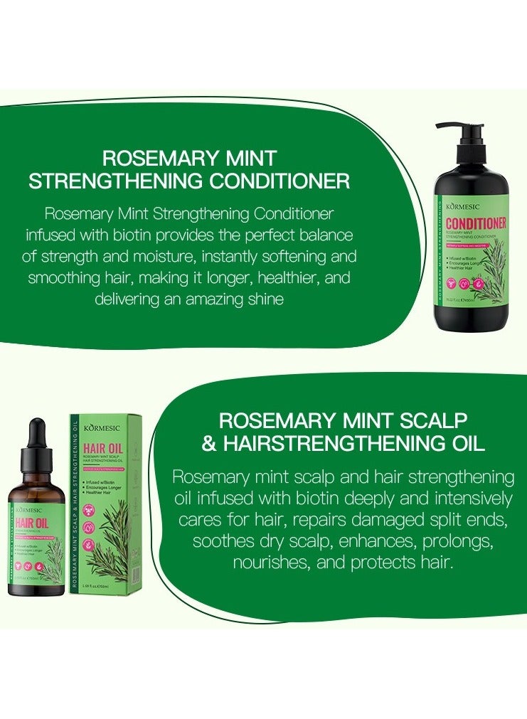 Kormesic مكيف النعناع روزماري-450 مل تنعيم وإصلاح مكيف - Image 2