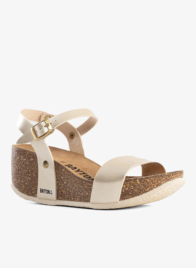 Bayton  Toledo Strappy Mid Heel Wedges for Women | Best Price UAE