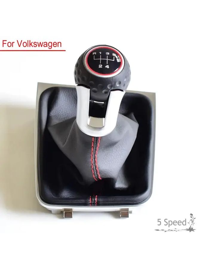 6 Gear Manual Gear Shift Knob Cover With Reinforced Boot For Golf MK7 GTI GTD - Image 5