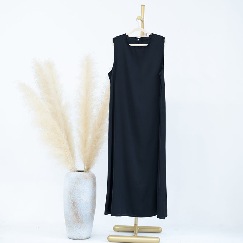 Loriya Solid Color Base Tank Dress LR635 Black inner wear LR635