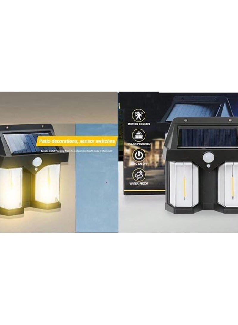 Yuwell Solar Outdoor Light Solar Motion Sensor Security Lights With 3 Lighting Modes Wireless Solar Wall Lights Waterproof Solar Powered Bulb Lights For Garden Home And Garage Use Black  - Image 3