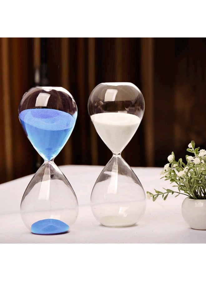 HoveBeaty Hourglass, HoveBeaty Hand-Blown Sand Timer Set for Time Management 15 Minutes Durable Glass Construction (15 min, White) - Image 2