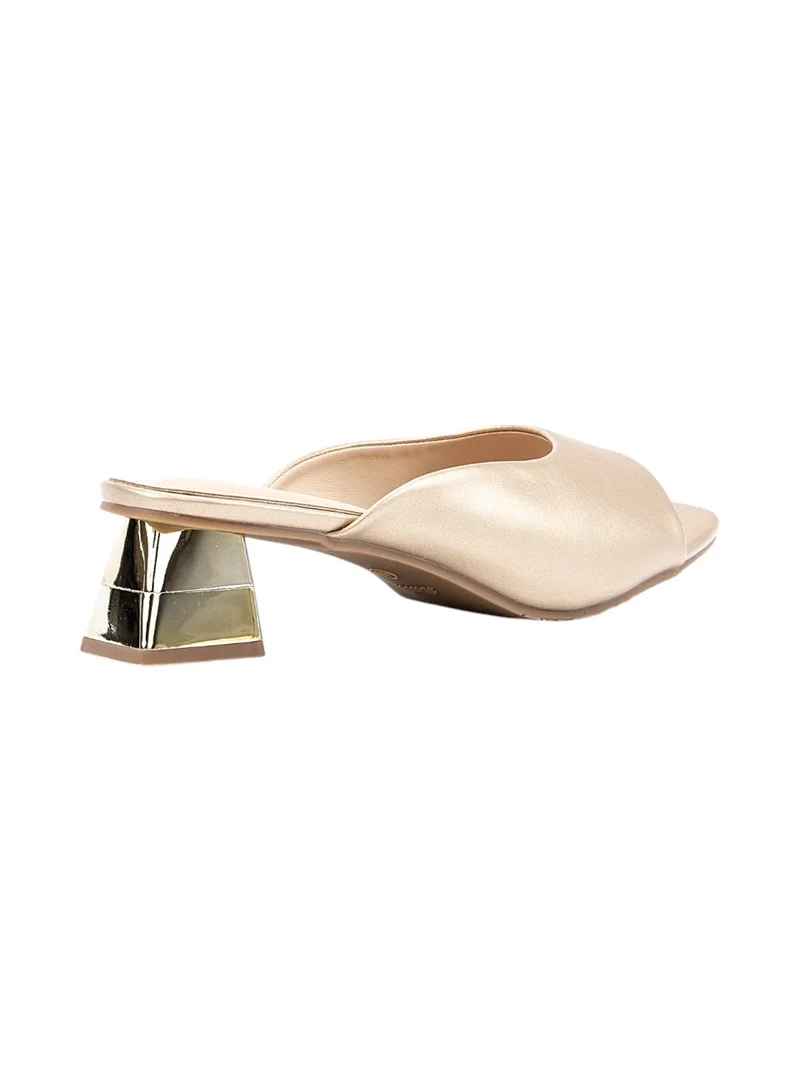 Bata Square Toe Block Heel Sandals