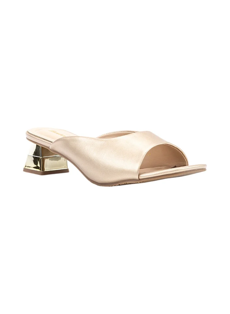 Bata Square Toe Block Heel Sandals