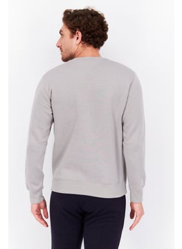 Champion Men Sportswear Fit Long Sleeves Outdoor Sweatshirt, Grey  - Image 3