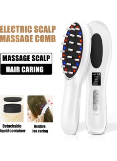 General Electric scalp massager with hair oil applicator, automatic shut-off, detachable comb - Handheld head scratcher and massage brush  - Image 2
