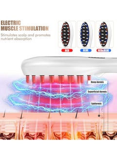 General Electric scalp massager with hair oil applicator, automatic shut-off, detachable comb - Handheld head scratcher and massage brush  - Image 3