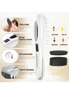 General Electric scalp massager with hair oil applicator, automatic shut-off, detachable comb - Handheld head scratcher and massage brush  - Image 5