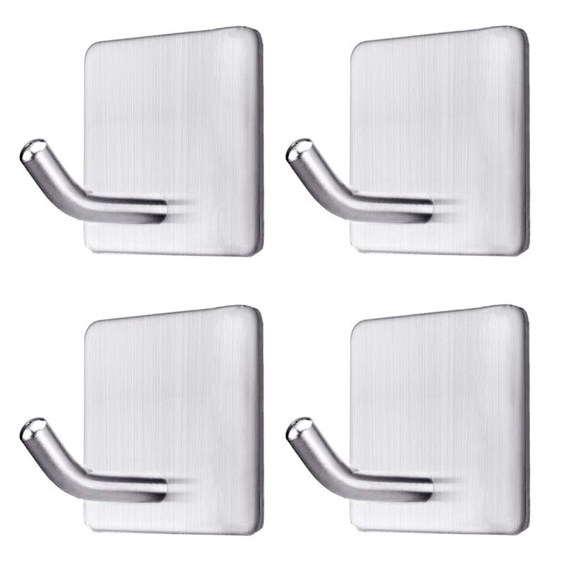 PARVY Self Adhesive Wall Hookswhilt, Adhesive Wall Hooks, Hooks for Walls No Damage Adhesive Adhesive Hook Heavy Duty Stick on Wall Door Hooks Hanging Hooks(10PCS) - Image 1