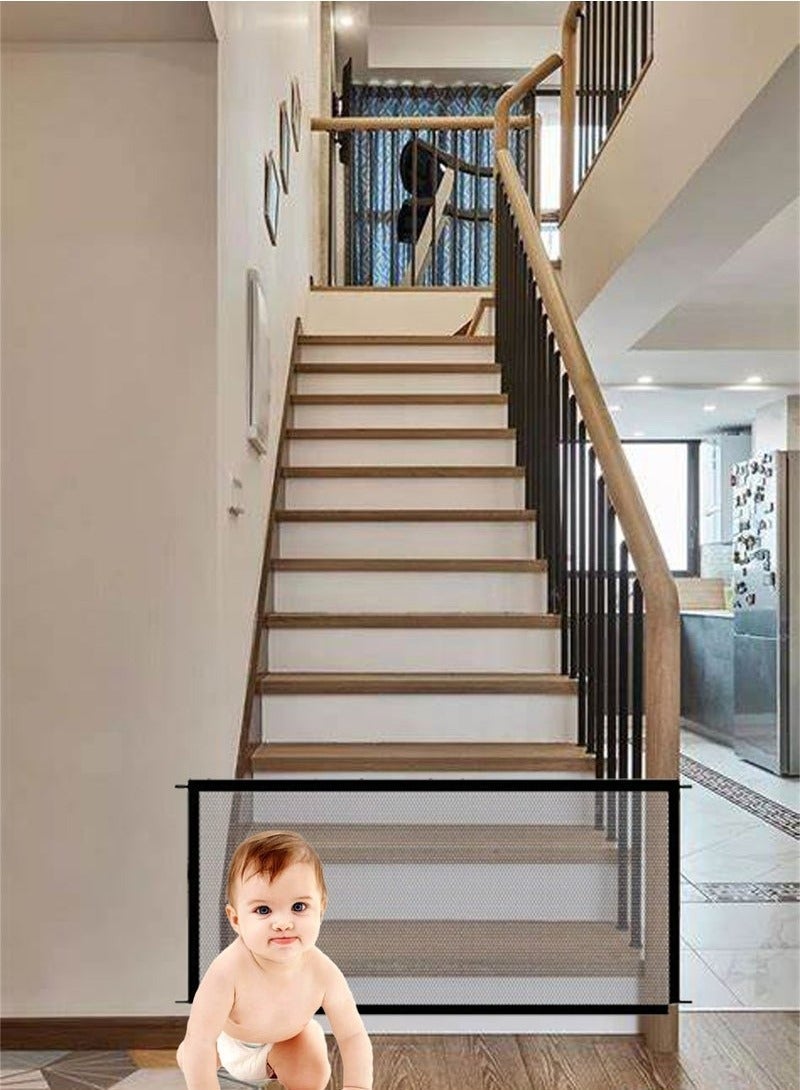ZVEV Portable Baby Safety Barrier Net, Suitable for Children and Pets, Retractable Home Staircase, Door Frame Safety Net - Image 2