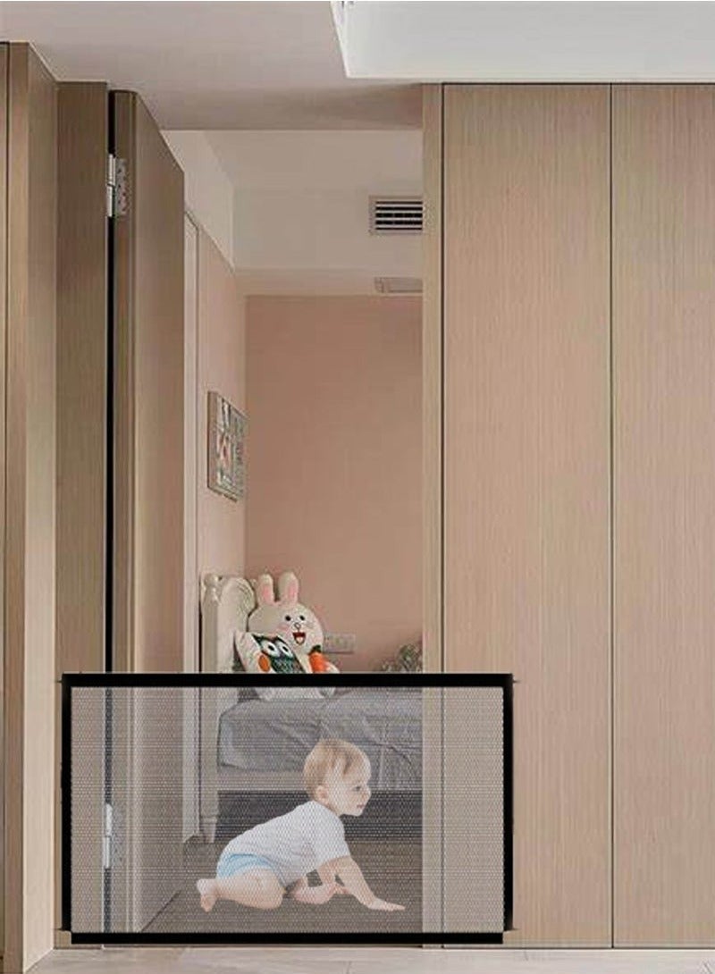 ZVEV Portable Baby Safety Barrier Net, Suitable for Children and Pets, Retractable Home Staircase, Door Frame Safety Net - Image 3