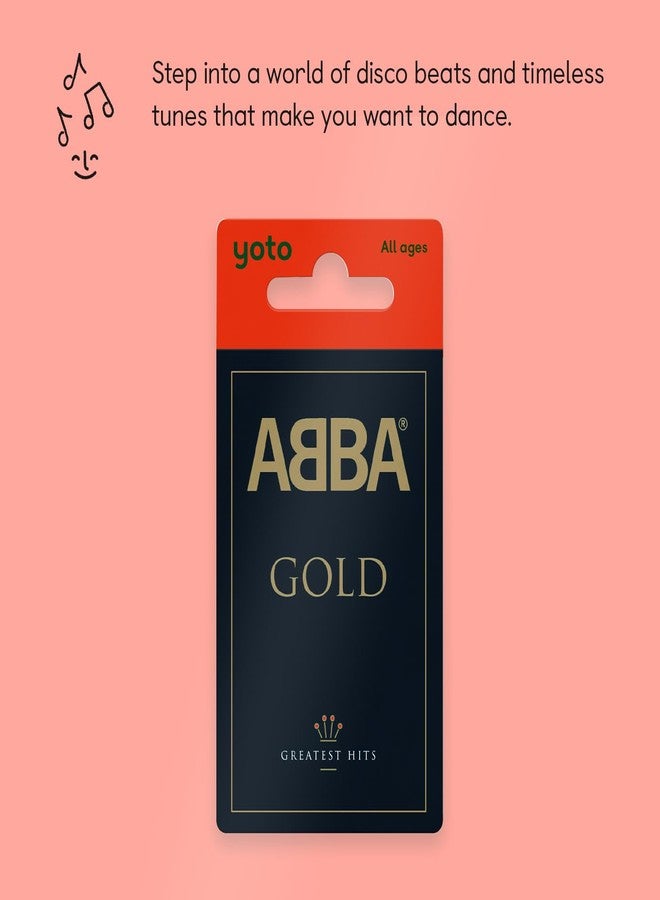 يوتو بطاقة صوتية للأطفال Yoto Abba Gold - للاستخدام مع مشغل الصوت Mini All - مشغل صوت واحد، شاشة، استماع مجاني مع موسيقى احتفالية ممتعة لوقت اللعب والسفر وحفلات العطلات، مناسب لجميع الأعمار - Image 2