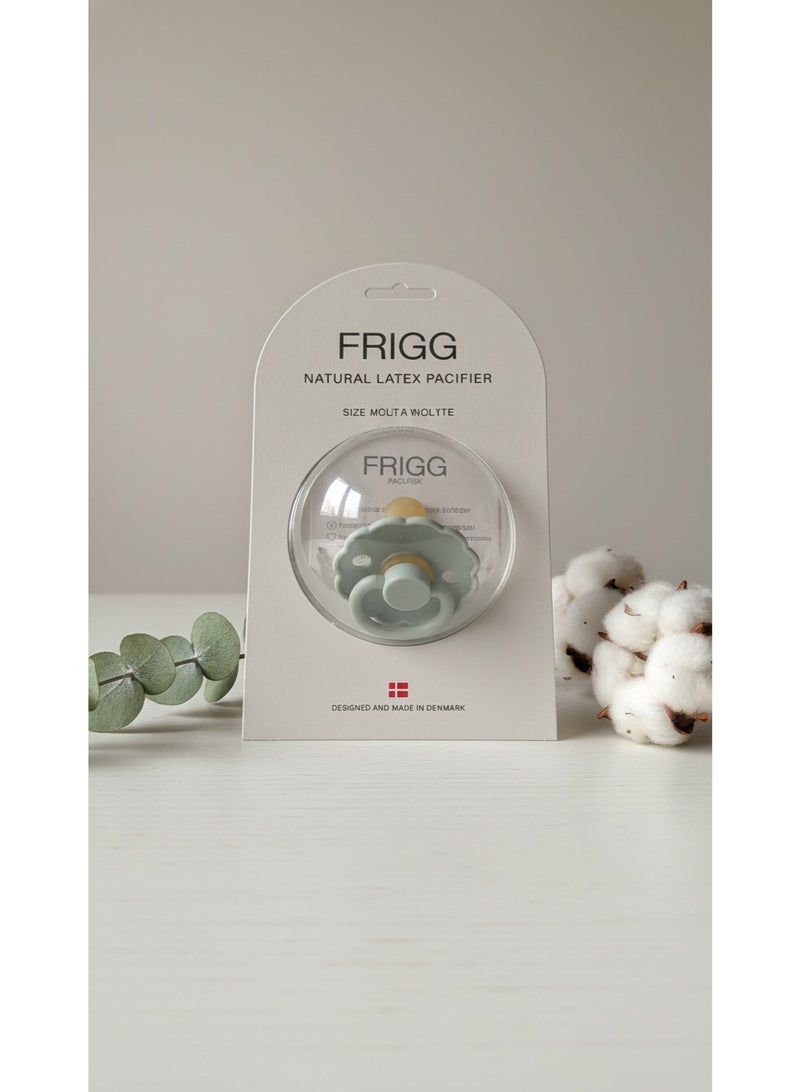 FRIGG Natural Latex Baby Pacifier | Size 2 (6–18 Months) | BPA-Free, Orthodontic Soother | Designed & Made in Denmark - Image 1
