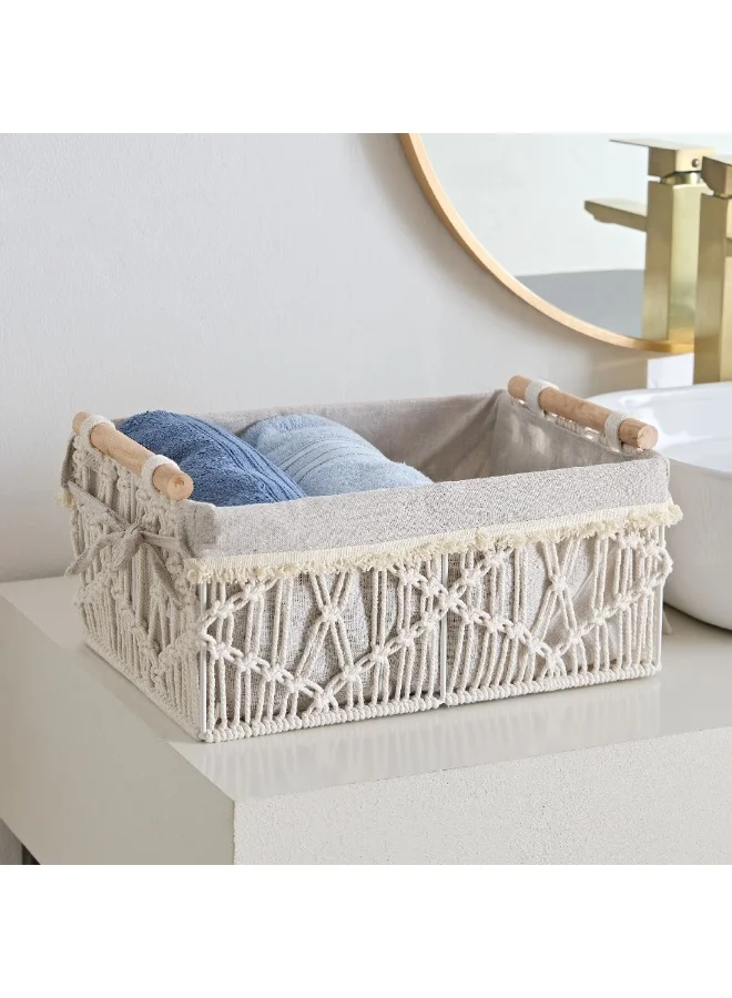 Home Box  Valerie Storage Basket 35 x 15 x 24 cm  | Best Price UAE