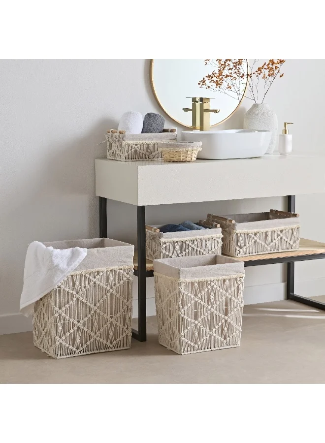 Home Box  Valerie Storage Basket 35 x 15 x 24 cm  | Best Price UAE