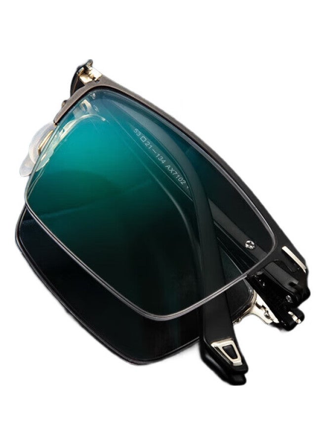 Sunset Red Reading Glasses For Men, Anti-Blue Light, Bifocal, Fashionable, Photochromic, Smart Zoom, Foldable Reading Glasses Ax7102 - Image 2