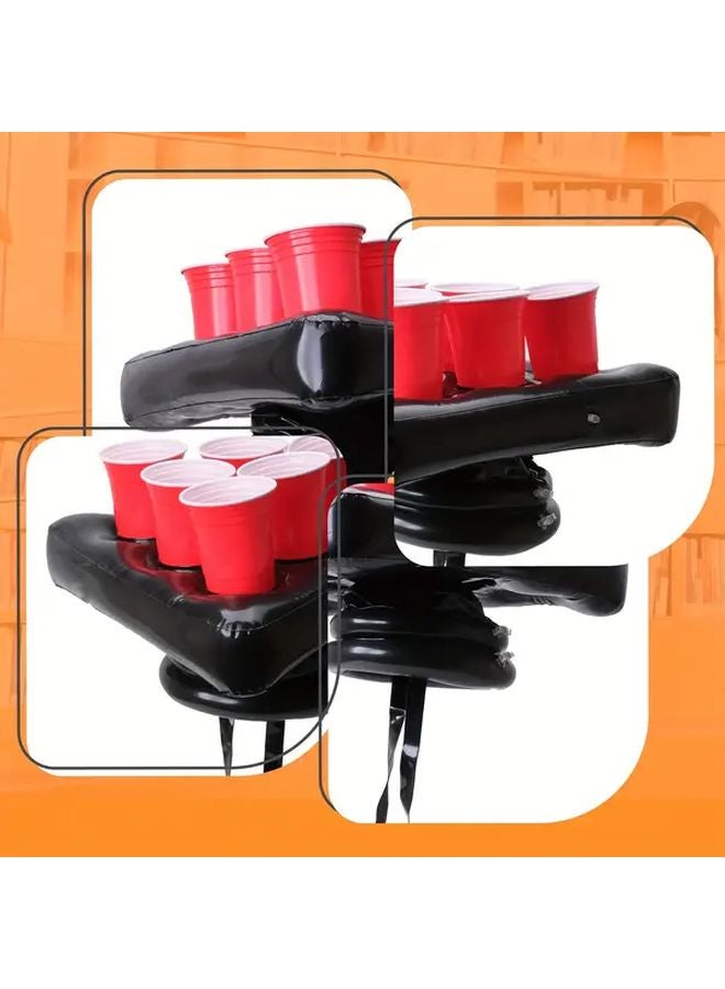 Inflatable Ping Pong Ball Party Game Hats With Cup Holders For Bridal Activities - Image 3