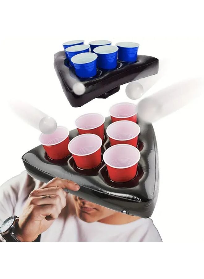 Inflatable Ping Pong Ball Party Game Hats With Cup Holders For Bridal Activities - Image 2