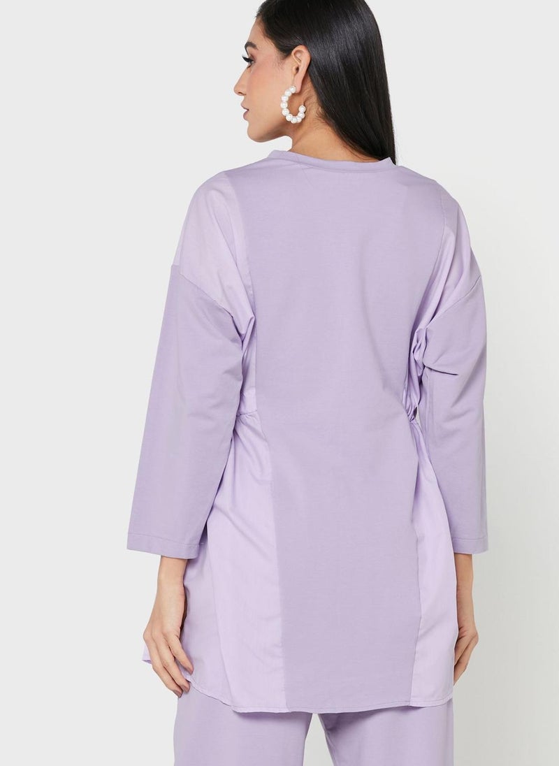 ديزرت كوف بلوزة بنمط كتل الألوان - Image 2