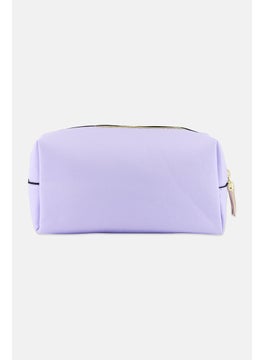 bebe Women Brand Logo Make Up Pouch, Lavender  - Image 3