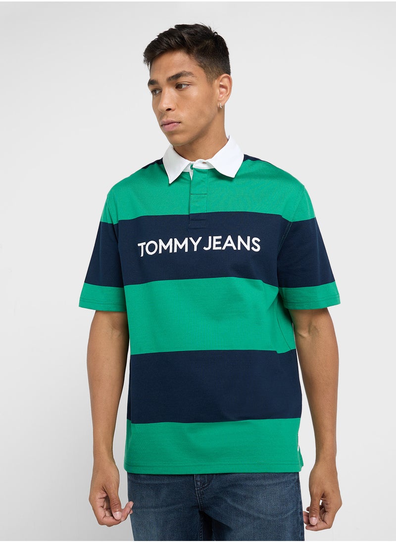 TOMMY JEANS Colorblock Rugby Polo  - Image 1