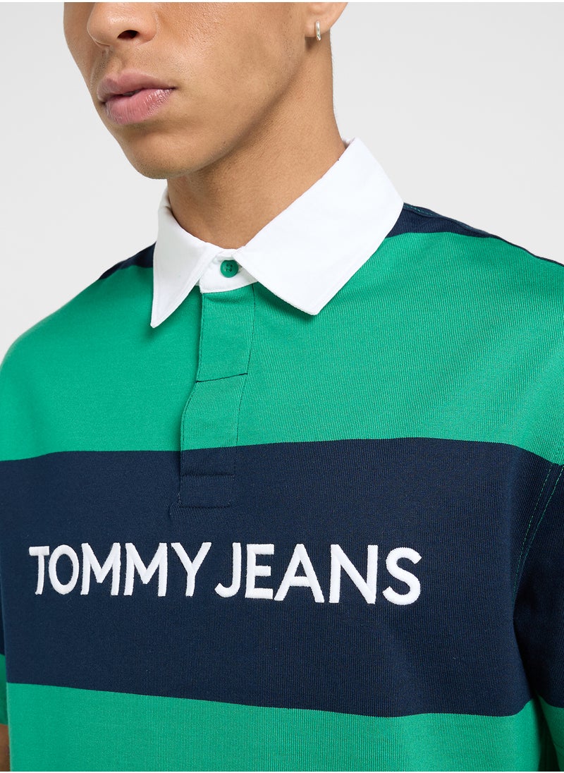TOMMY JEANS Colorblock Rugby Polo  - Image 3
